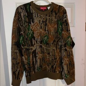 Supreme Camo Crewneck Sweater